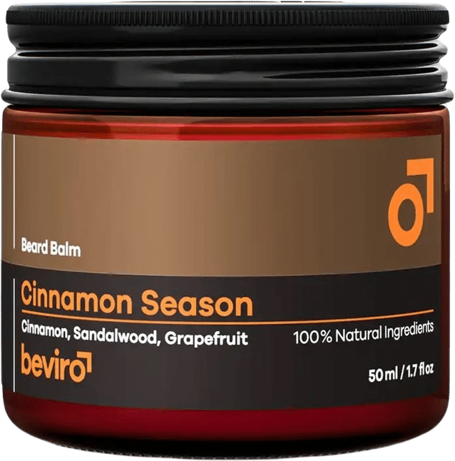 BEVIRO Vyživující balzám na vousy s vůní skořice a santalu 50 ml