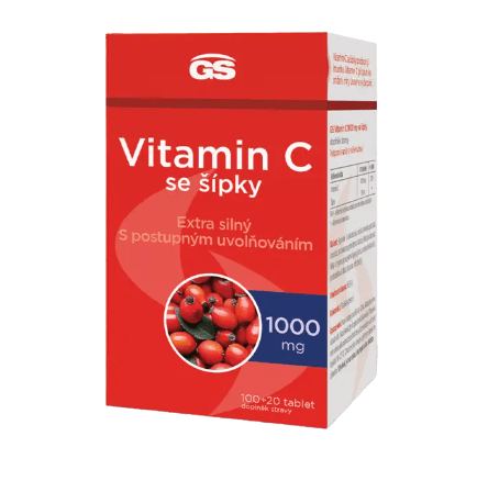 GS Vitamin C1000 + šípky 120 tablet
