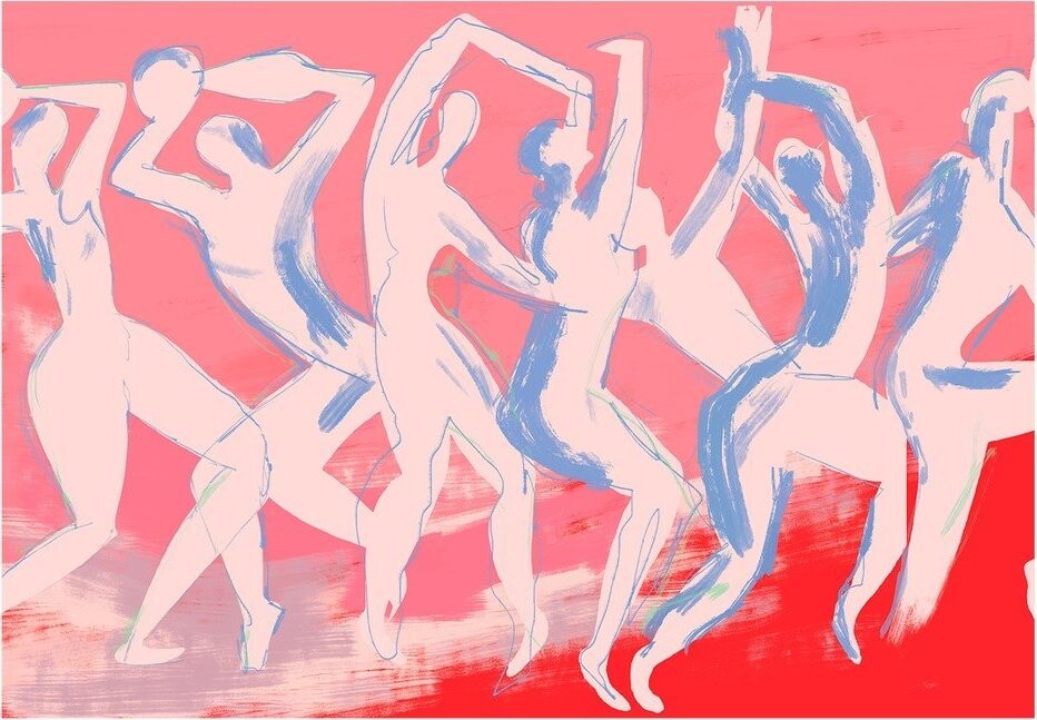 Plakát 40x30 cm Dancing – By Garmi – The Poster Club