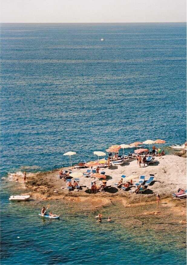 Plakát 30x40 cm Ponza Tangerine – Anna Pihan – The Poster Club