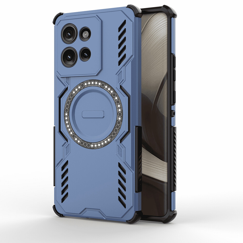 Pouzdro Techsuit ArmorMag pro Motorola Edge 50 modré