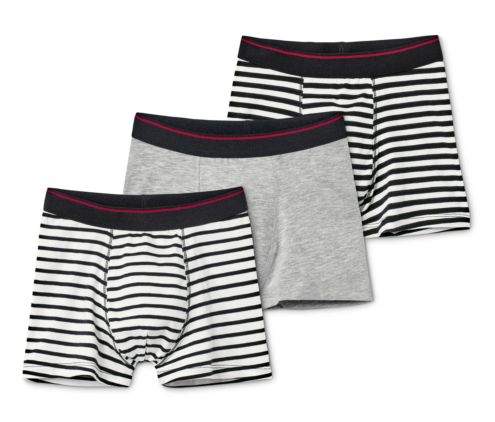 Tchibo - Chlapecké boxerky - pro kluky - vel. 170/176 - barva: černá/s proužky