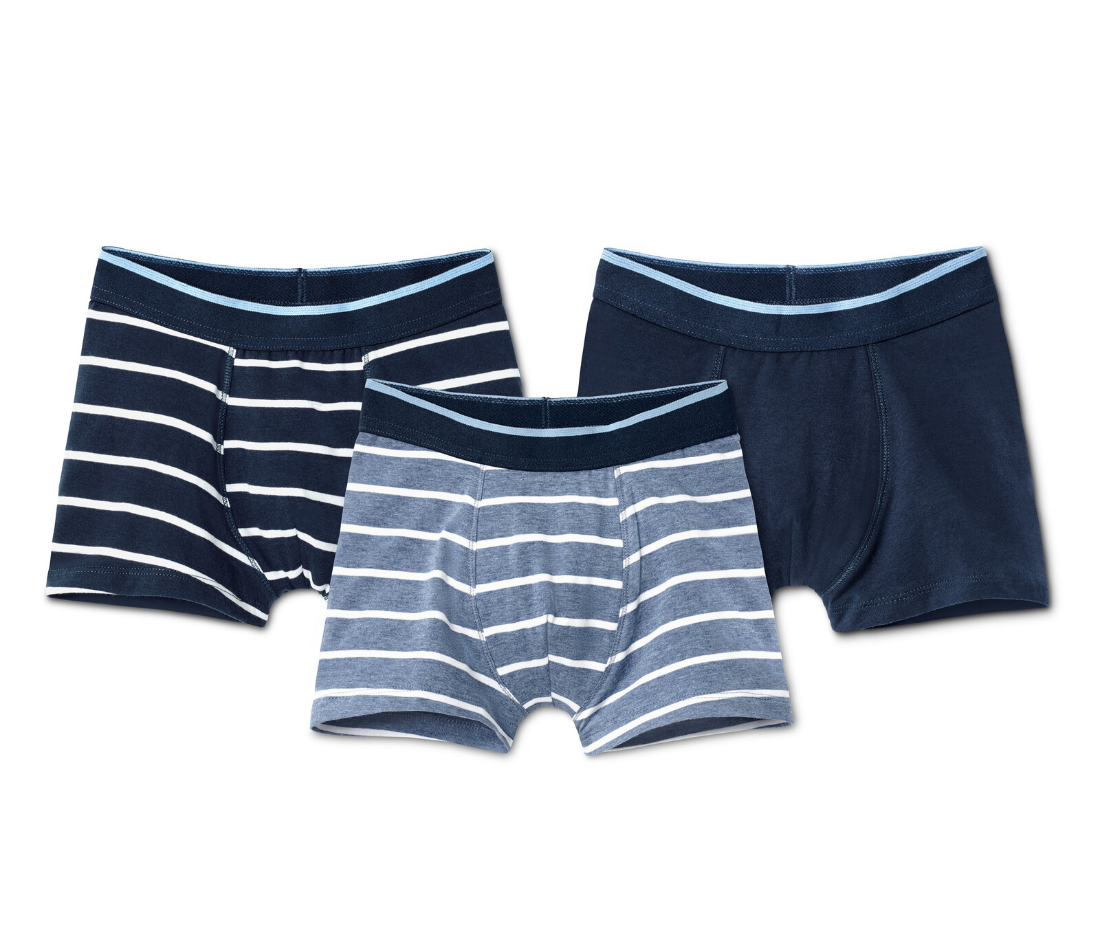 Tchibo - Chlapecké boxerky z biobavlny - pro kluky - vel. 170/176 - barva: modrá/s proužky