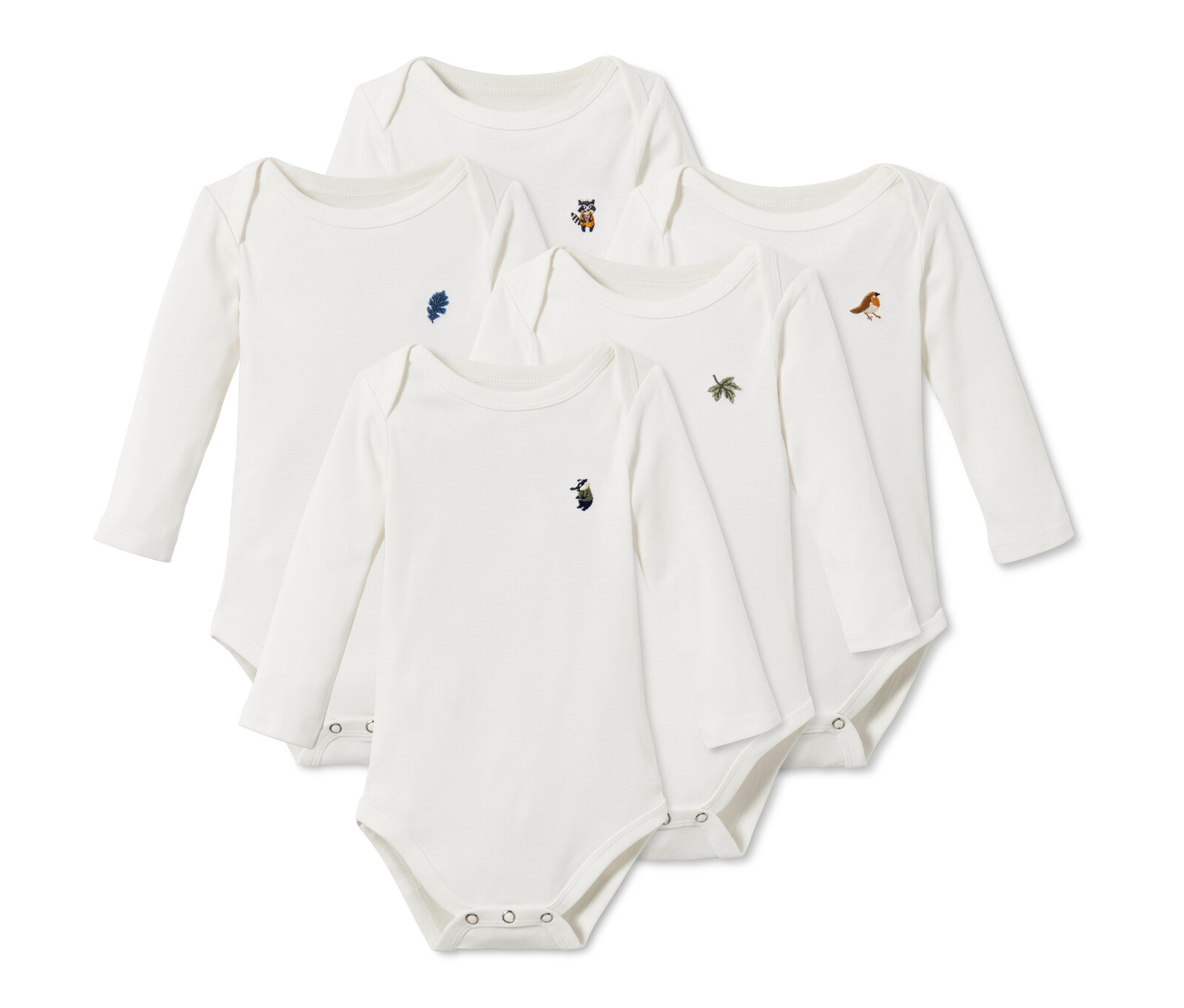 Tchibo - Body s dlouhým rukávem - pro miminko - vel. 74/80 - barva: bílá/s potiskem