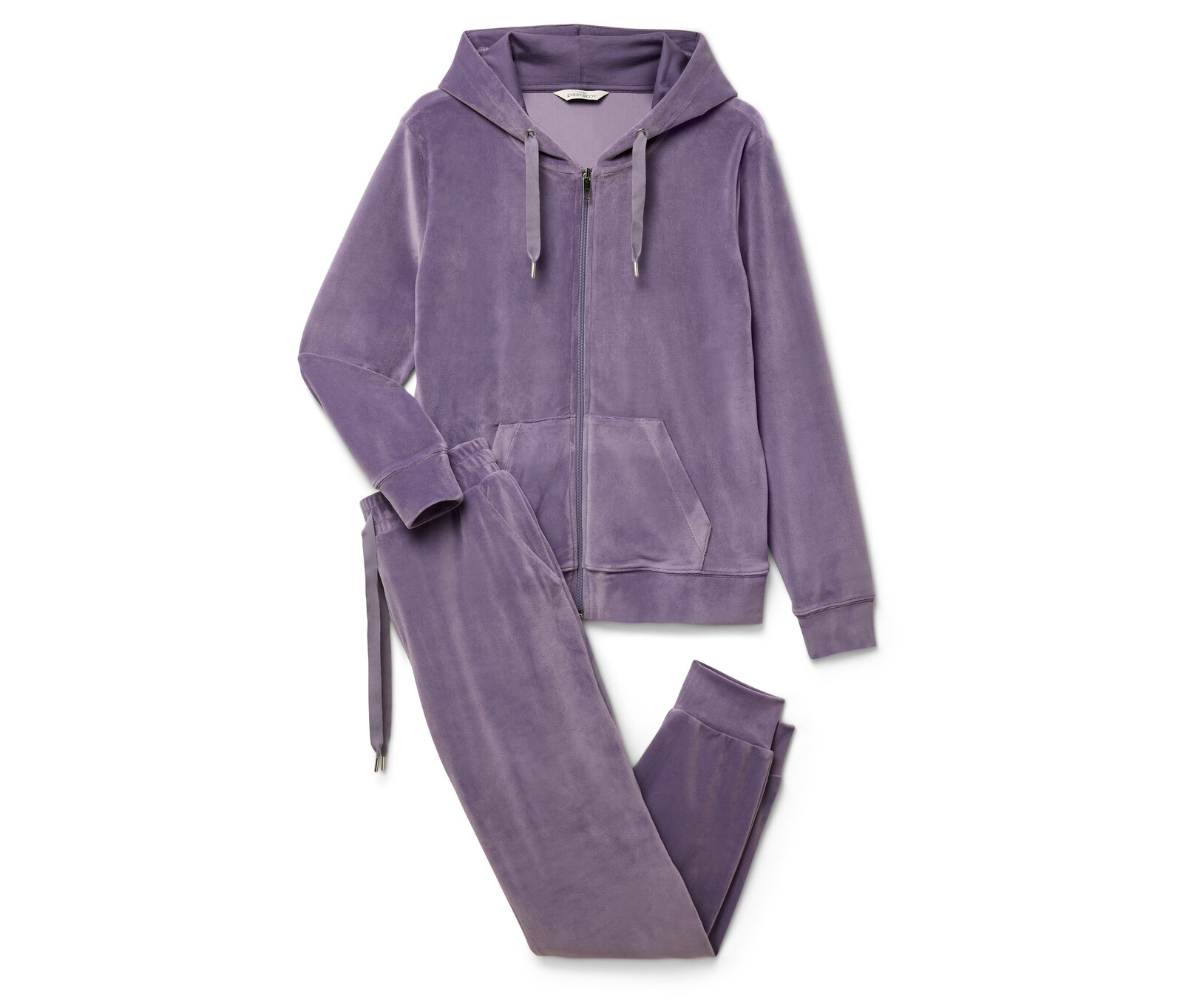 Tchibo - Domácí souprava z plyšového úpletu - pro ženy - vel. L 44/46 - barva: fialová