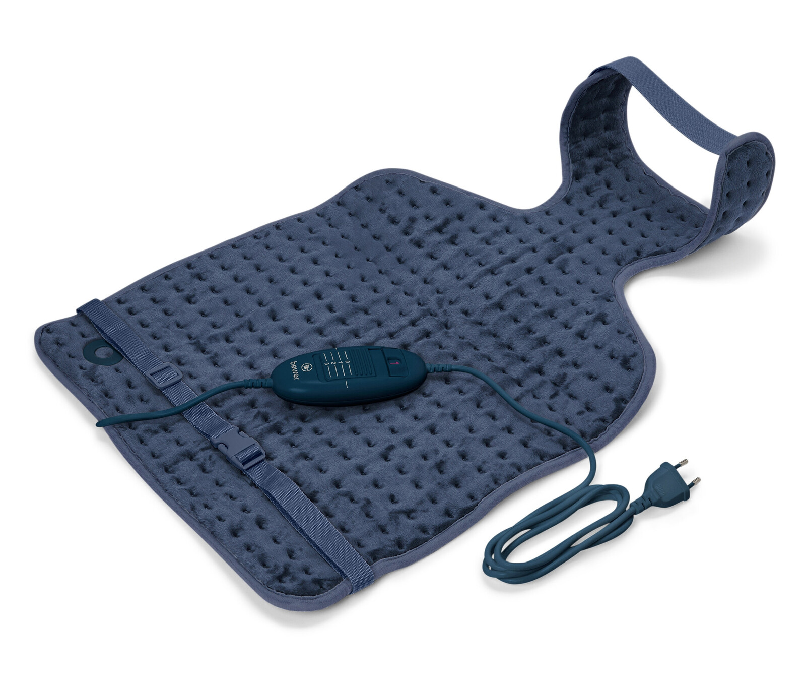 Vyhřívaná podložka na záda a šíji Beurer - barva: modrá