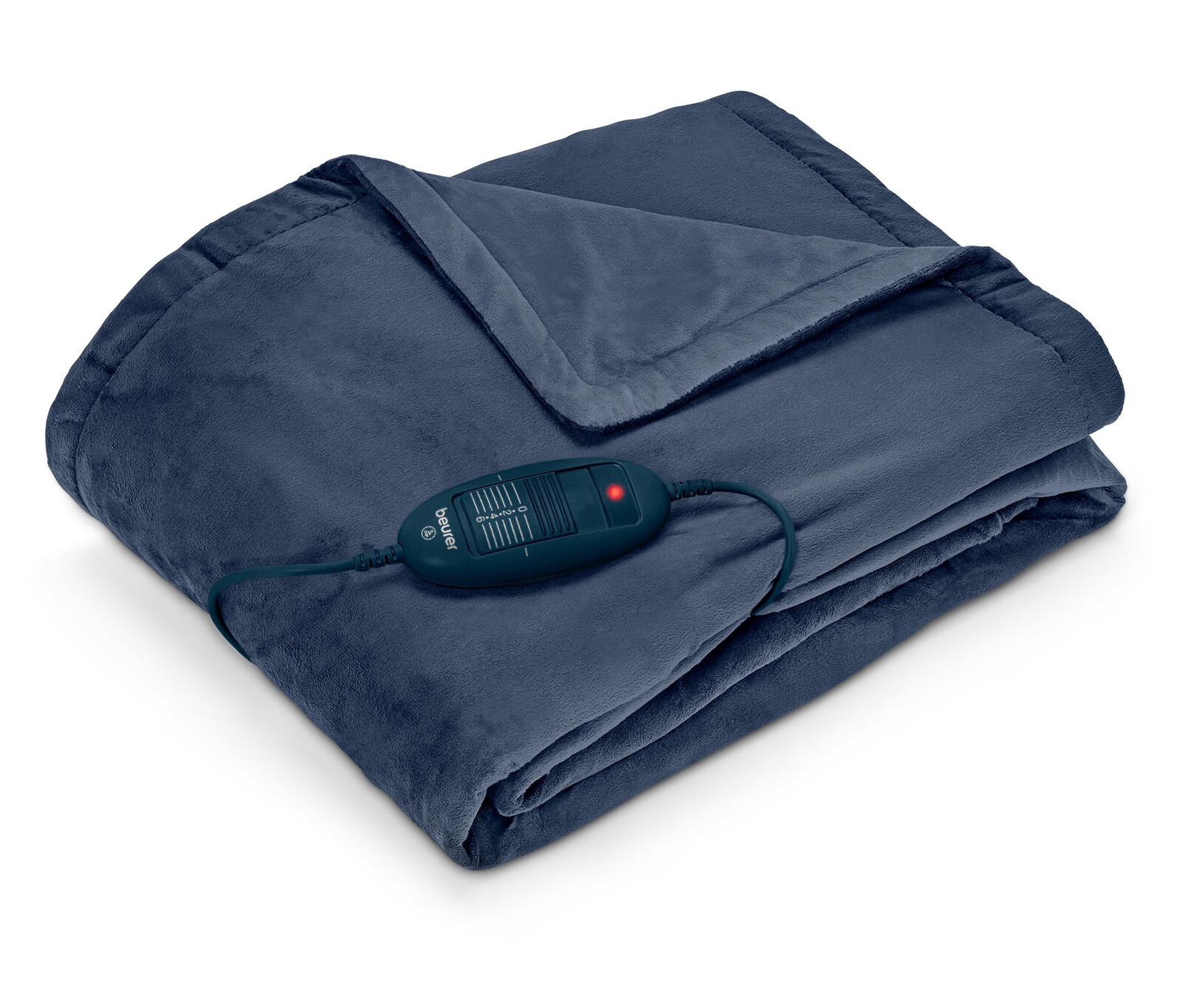 Vyhřívaná deka Beurer - barva: modrá