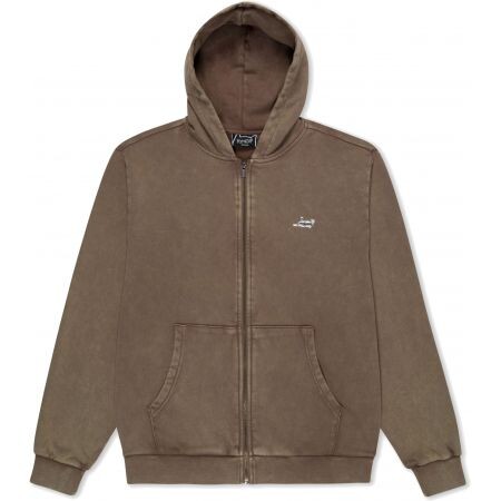 Mikina Ripndip Castanza Zip Up Hoodie - Hnědá - L