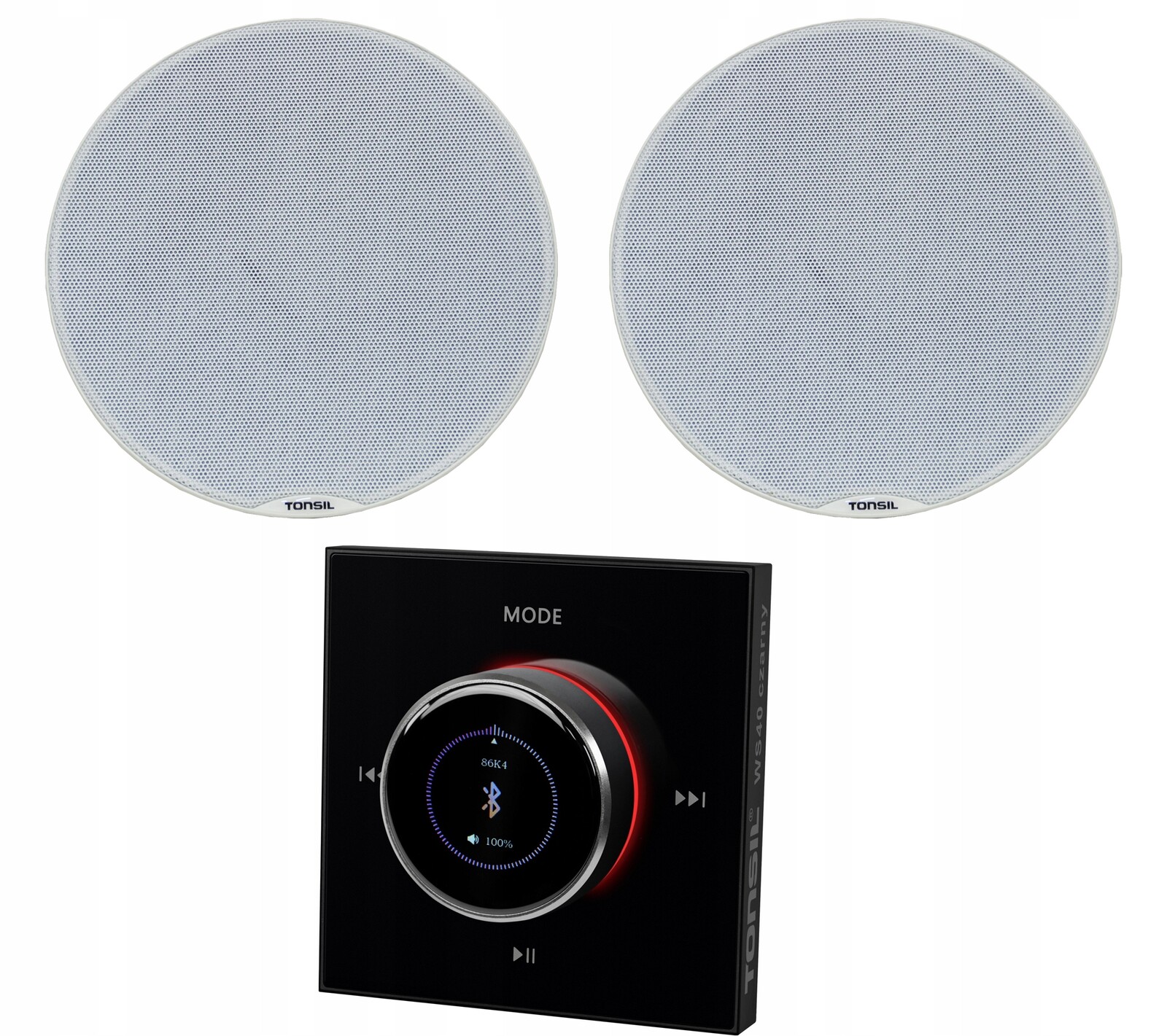 Set Tonsil: Nástěnný zesilovač WS-40 2x stropní reproduktor Zgsu 205s