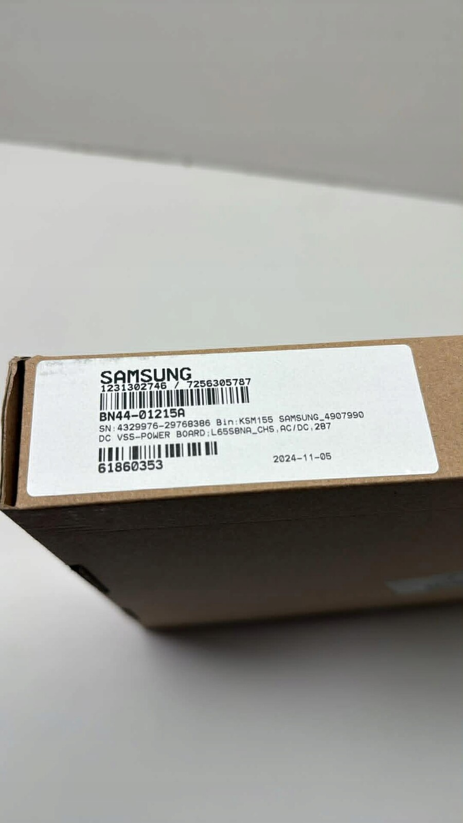 Samsung QN65Q80CDFXZA Power Board BN44-01215A (L65S8NA_CHS)