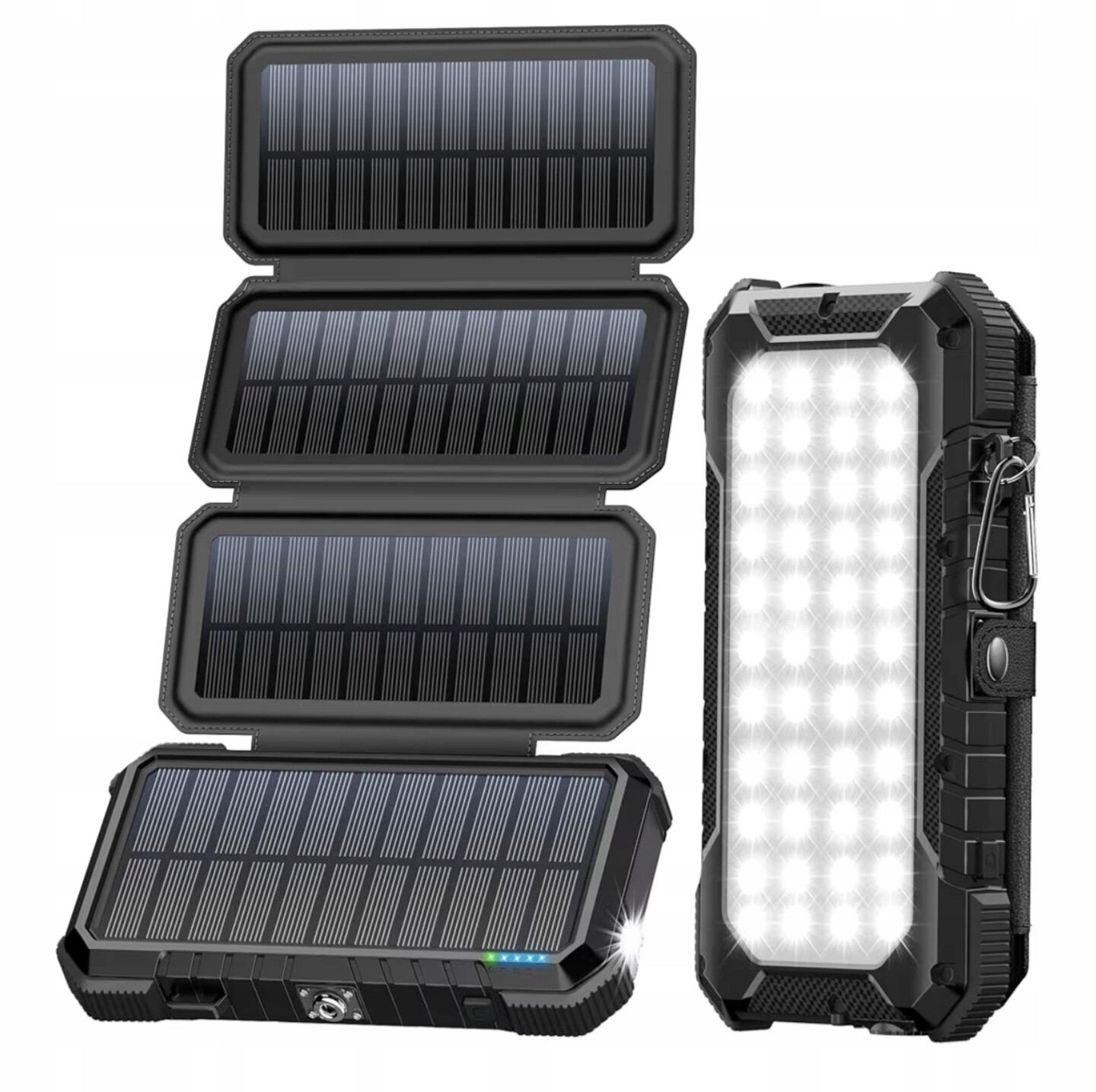 Solární Powerbanka Blavor PN-W12 Pro 20000MAH Se Svítilnou A Led Lampou Panely