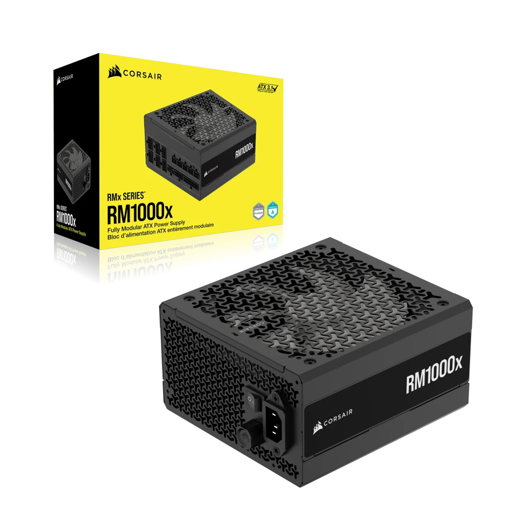 Napájecí zdroj Corsair RM1000x 1000W 80 Plus Gold Atx 3.1 Modulární