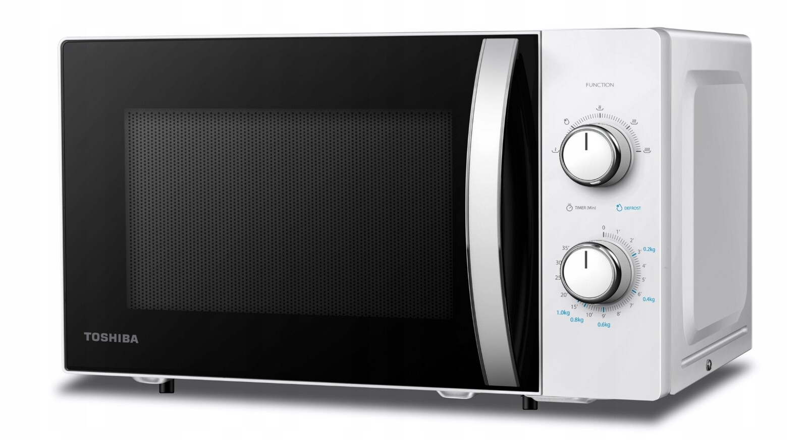 Mikrovlnná trouba Toshiba bílá, jednoduché ovládání