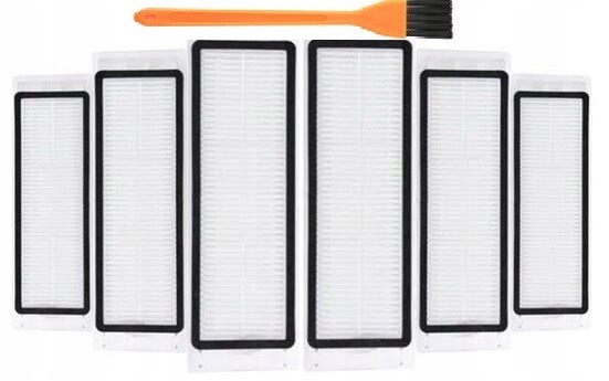 6 x Hepa filtry pro robotický vysavač Xiaomi RoboRock S5 S50 S55 S6 Max