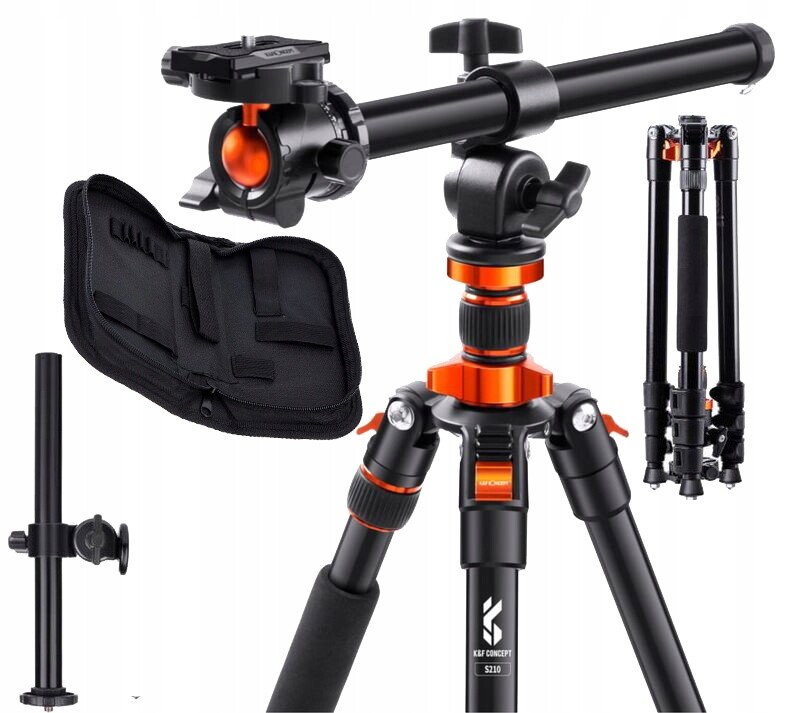 Tripod Fotografický Stativ K&f Aluminiový 231CM K234A7 Organizér Bonus