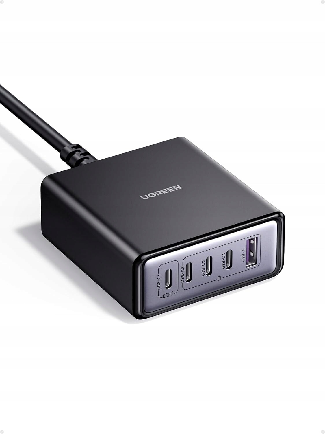 Ugreen Nabíječka Usb C 65 W GaN Napájecí adaptér 5 v 1 (4 Usb-c 1 Usb-a)