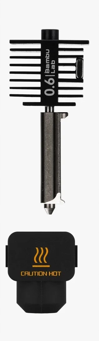 Hotendová hlava 0,6 mm s tryskou z kalené oceli Bambu Lab série A1 silikon