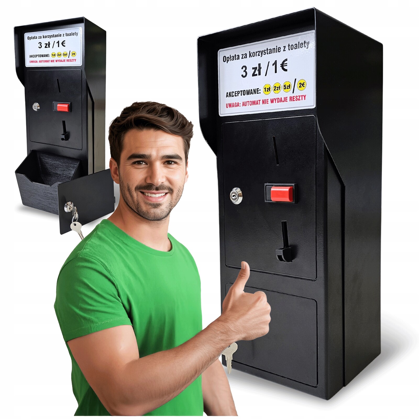 Automat Na Mince Wc vhozovač do toalet vhazovač žetony Ocel výběr poplatků