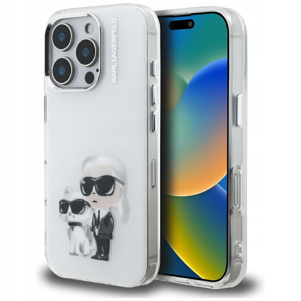 Karl Lagerfeld IML Pouzdro Silikonové kryt obal pro iPhone 16 Pro Max