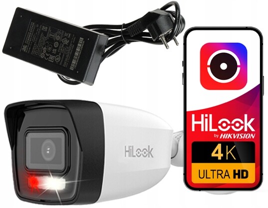 Kamera Ip 8MPx 4K Poe Smart Hybrid Light Detekce 2.0 IPCAM-B8-30DL Napájecí zdroj