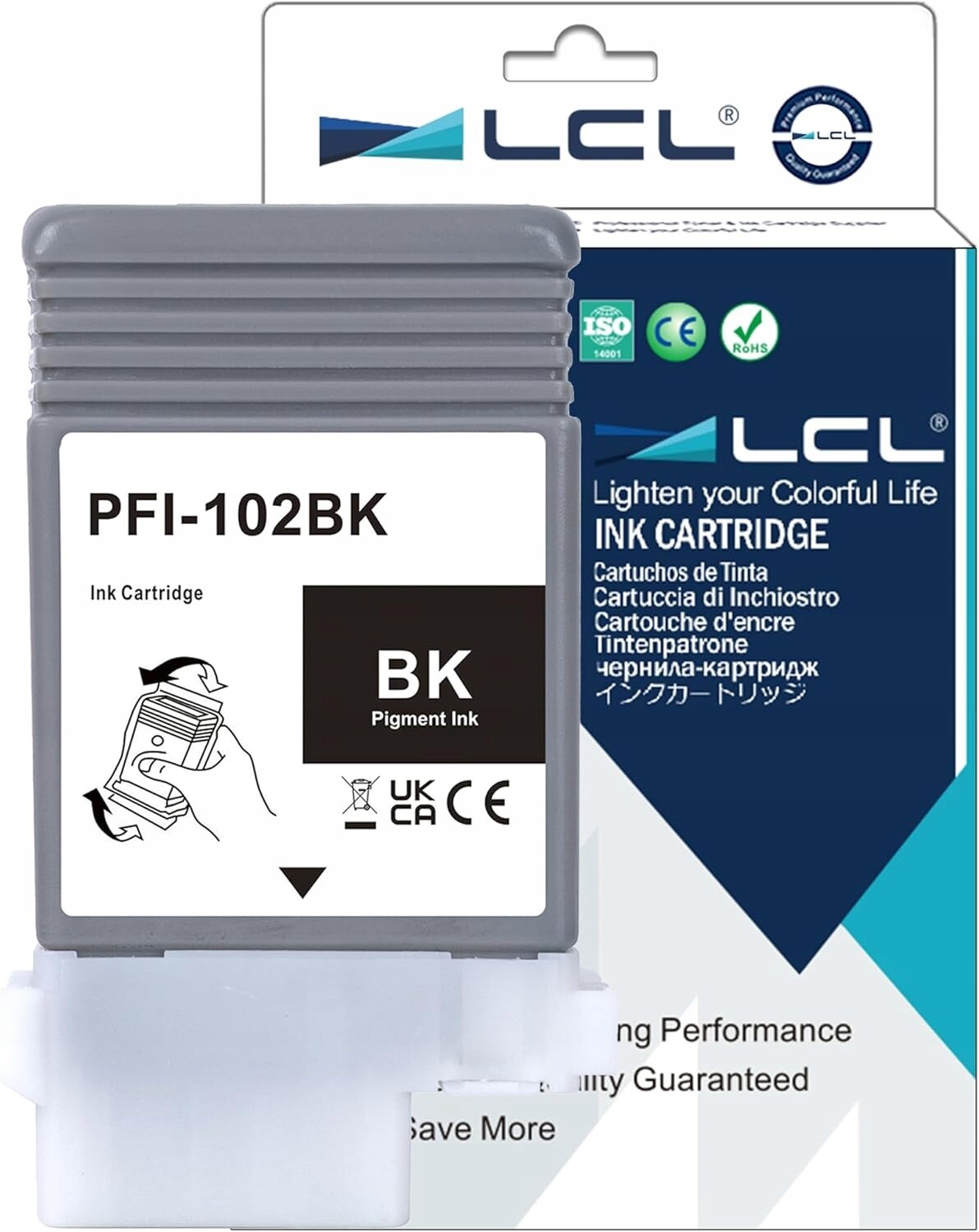 Inkoust LCL PFI102BK černý pro Canon imagePROGRAF iPF500-iPF765 LCL 1 ks