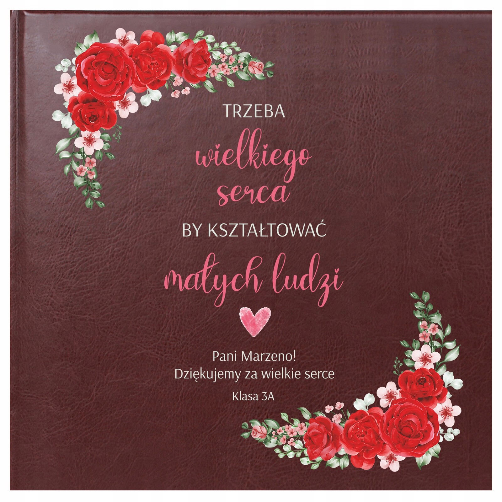 Album fotografie Den pro Učitele konec roku Dárek s věnováním Potisk