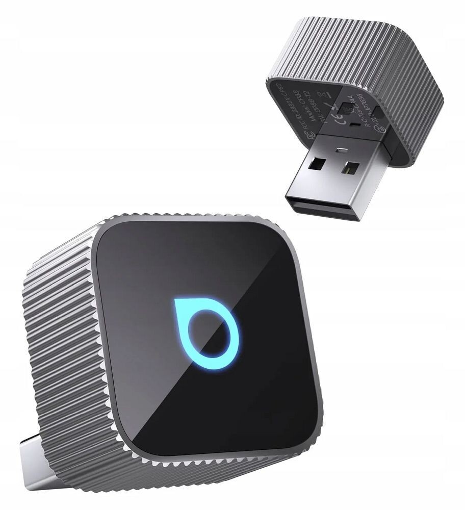 Adaptér do auta Ottocast Mini Cube T2 pro CarPlay Android Auto Stříbrný