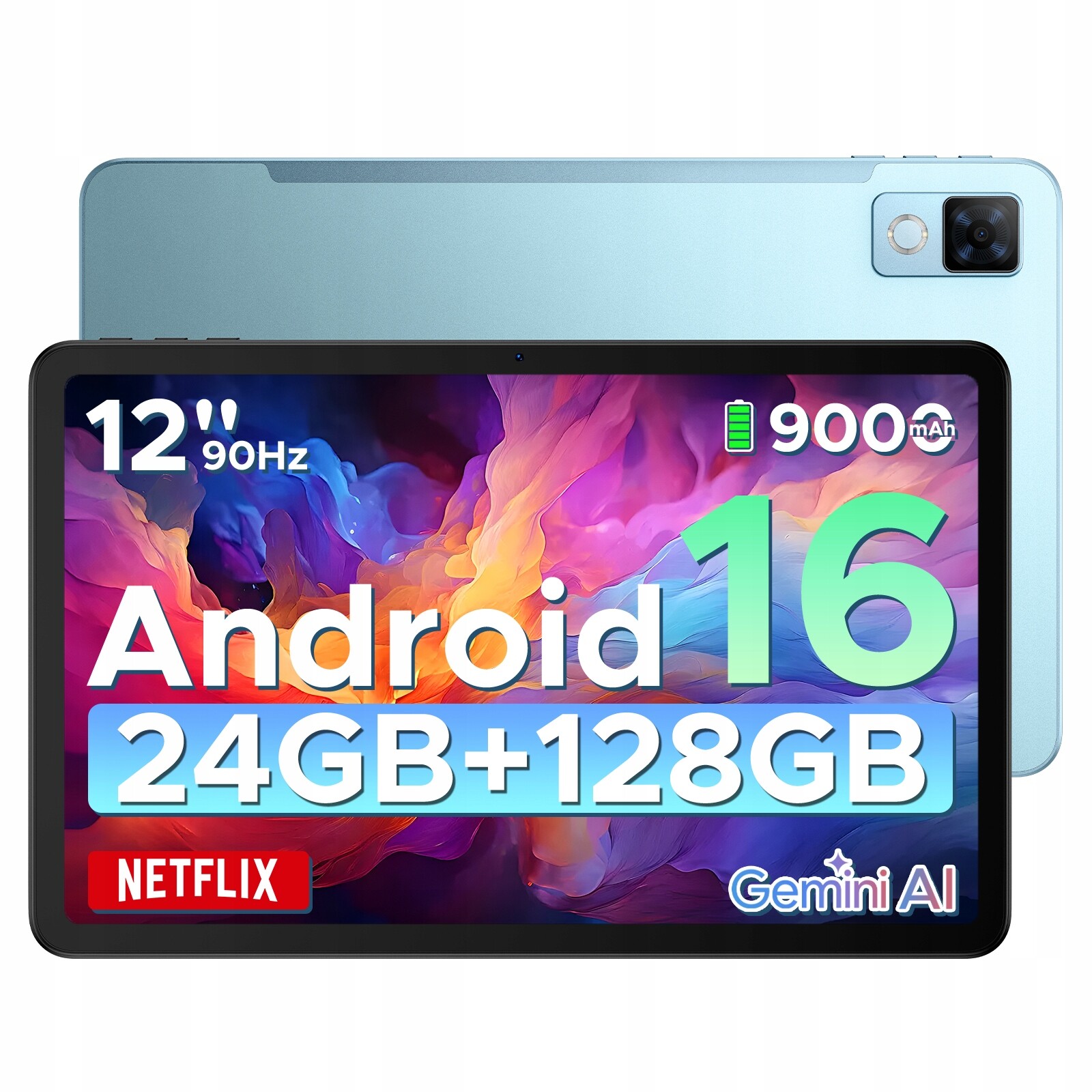 Tablet Doogee U12 Fhd+ 12“ Android 16 24+128GB 9000mAh WIFI/3,5MM/FM