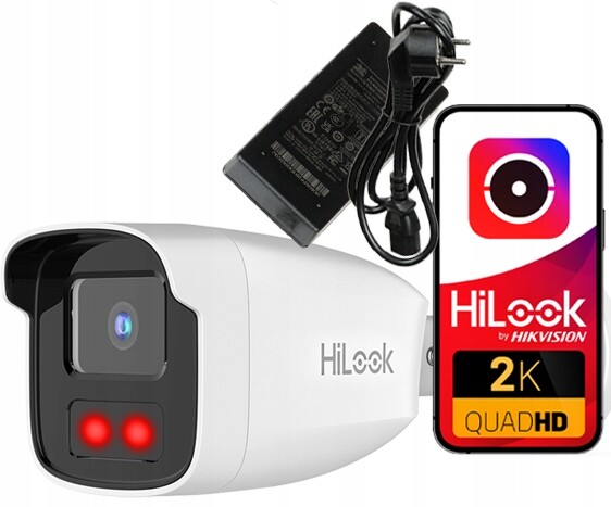 Ip kamera IPCAM-B4-50IR Ir box 50 m 4MPx HiLook by Hikvision Napájecí adaptér