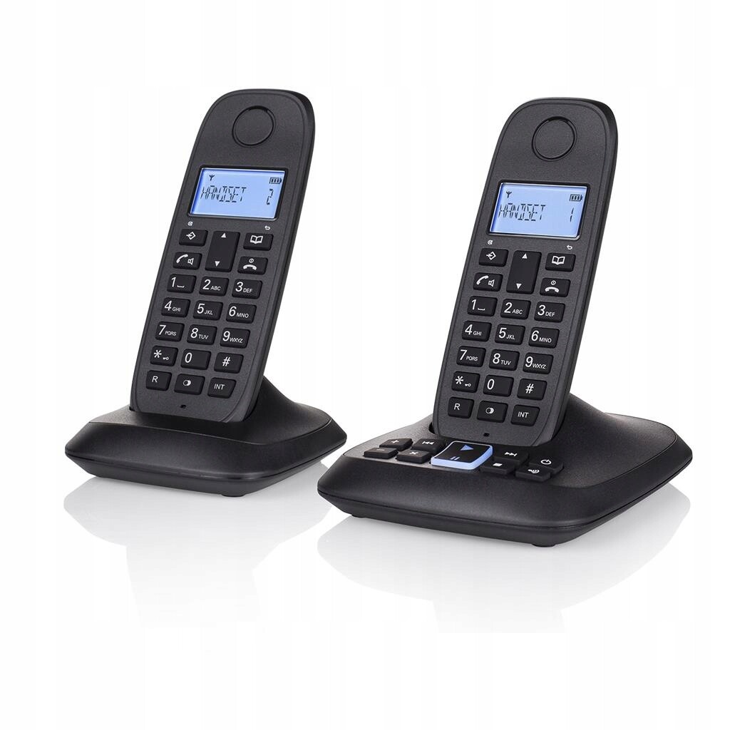 TE-5746 Dvojitý bezdrátový stacionární telefon Funkce Intercom dům