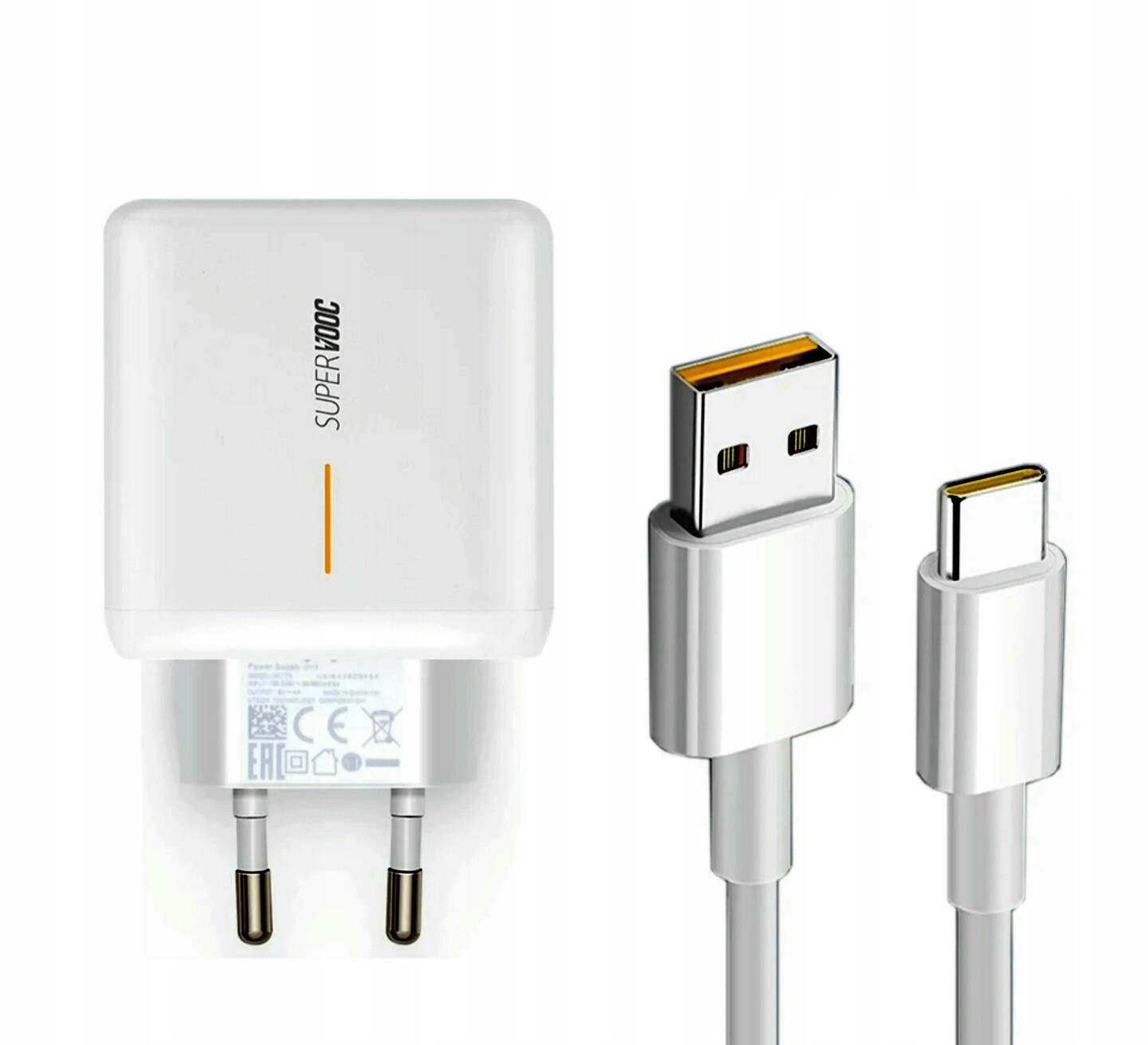 Ładowarka ścienna Supervooc do Oppo Realme 65W kabel 1.5