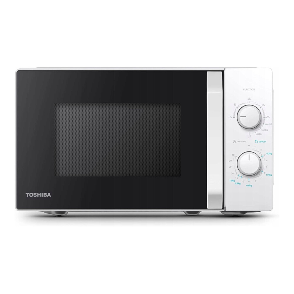Mikrovlnná Trouba Knoflíky Toshiba MW2-MG20P(WH) Gril| 1000W Bílá