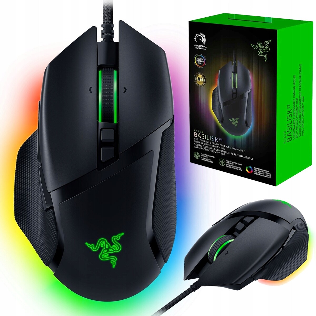 Myš drátová Razer Basilisk V3 černá
