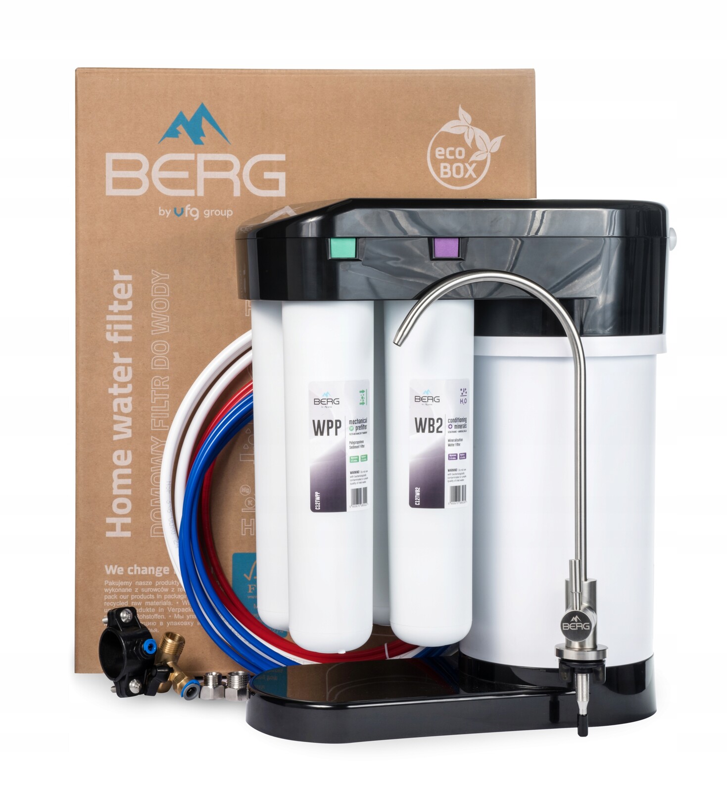 Filtr Systém reverzní osmózy Ro Berg Black 100GPD jako Morion 101S 202S