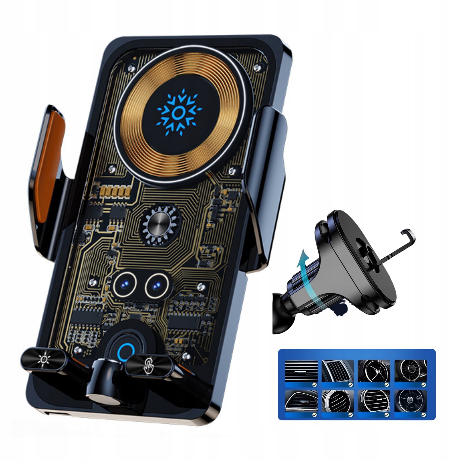 Držák Na Telefon Do Auta, indukční nabíječka automobilová do mřížky