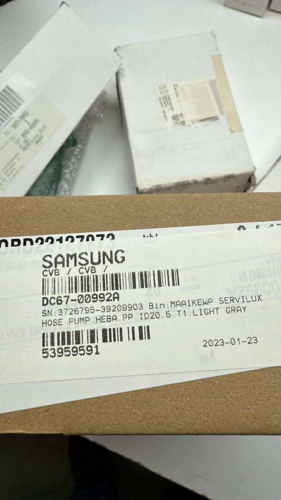 Hadicová pumpa Heba, Pp, ID20.5, T1, světle šedá #DC67-00992A pro Samsung