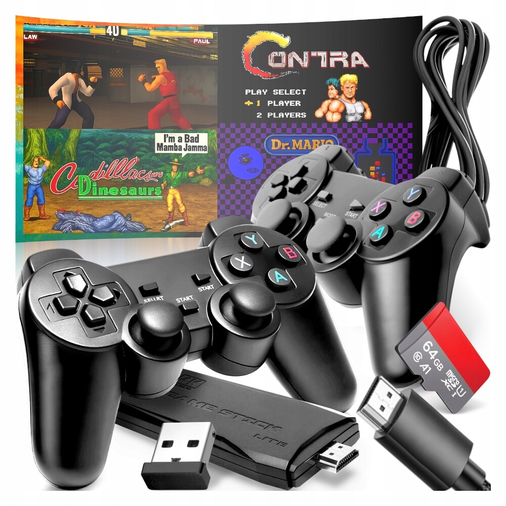 Bezdrátová Konzola PS1 20000 Her Retro 2 Pady Hdmi Přenosná Dárek