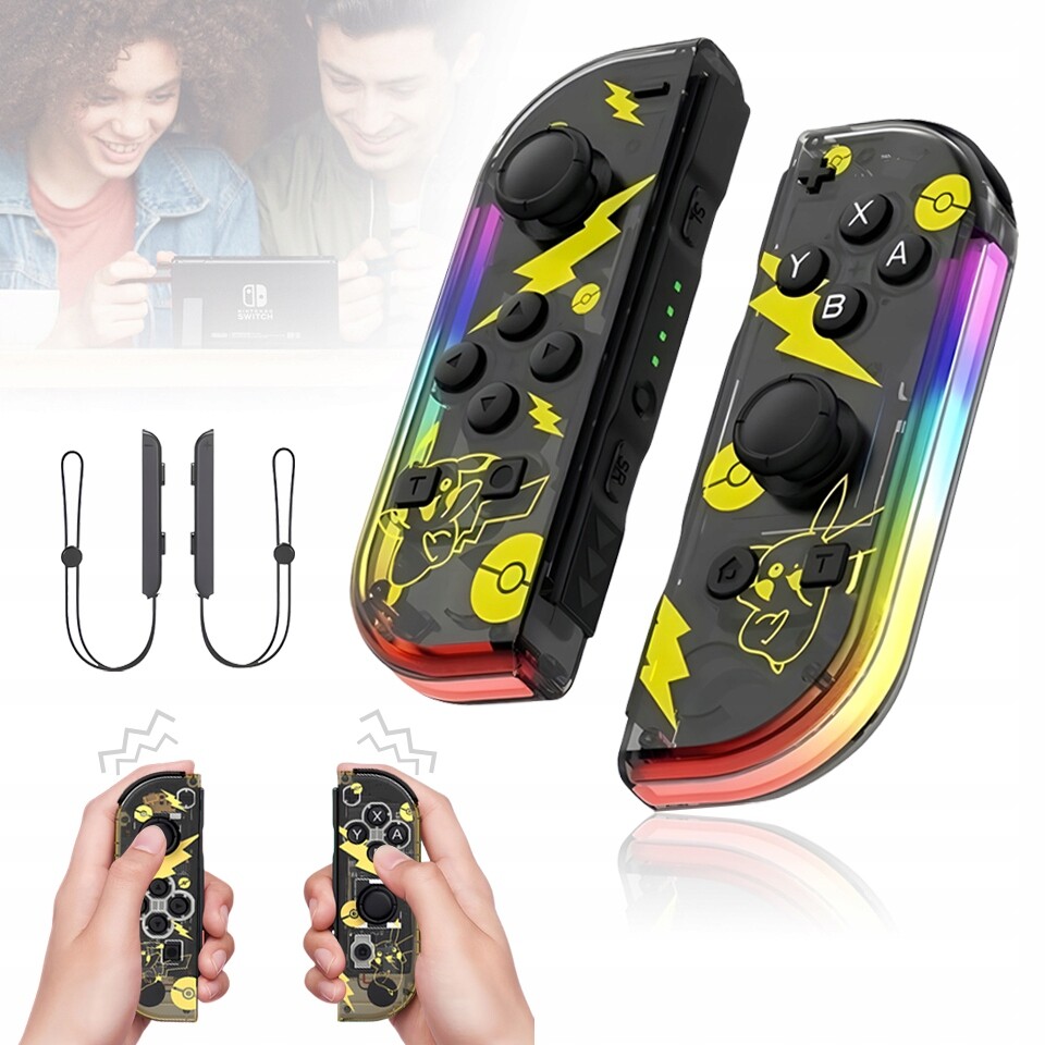 Ovladač Pro Ninja Switch Joy-con Joycon Pad, Neonově Fialový