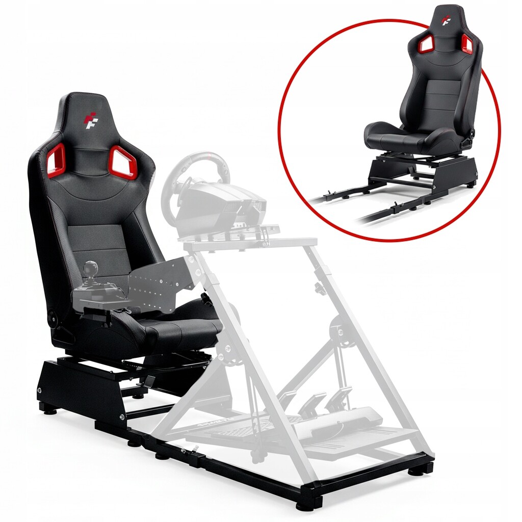 Herní křeslo pro Simulátor Závodů, nastavitelné, 160 stupňů, F903