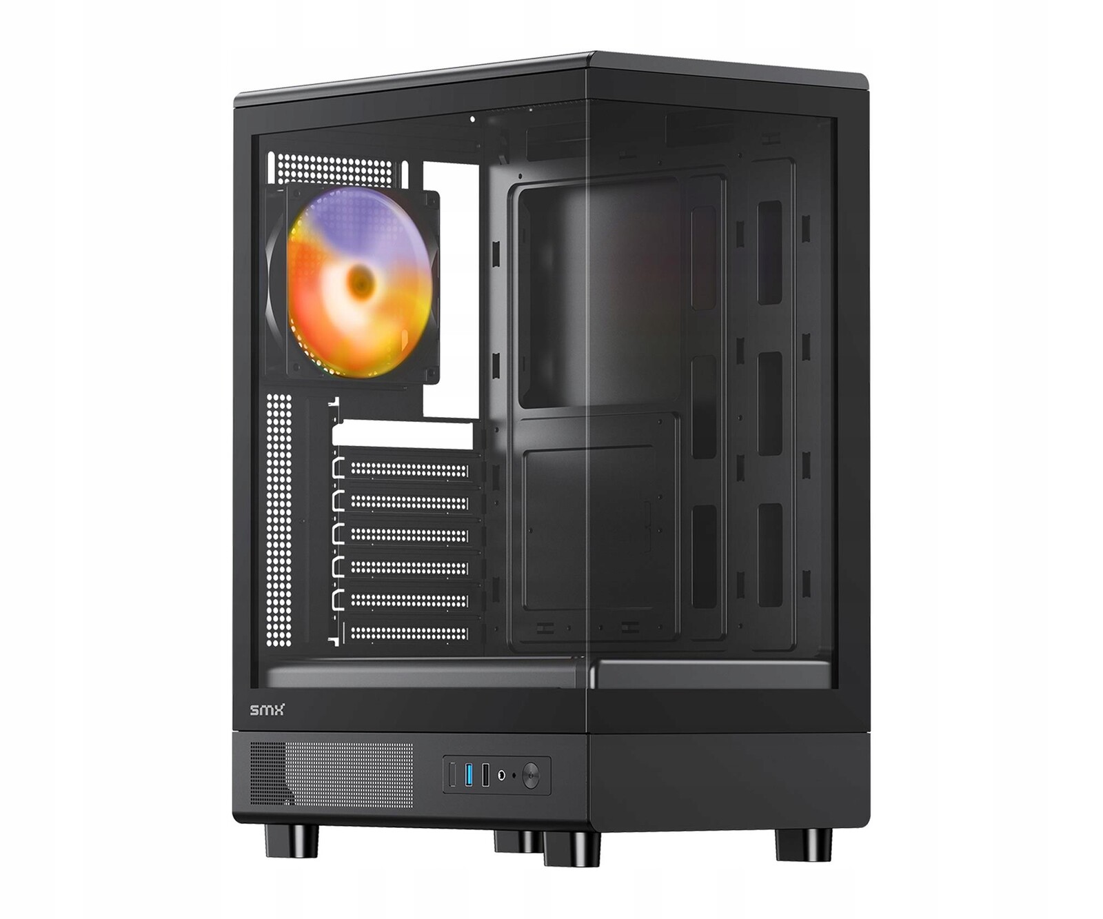 Počítačová Skříň Smx Core černé Argb Sklo Atx