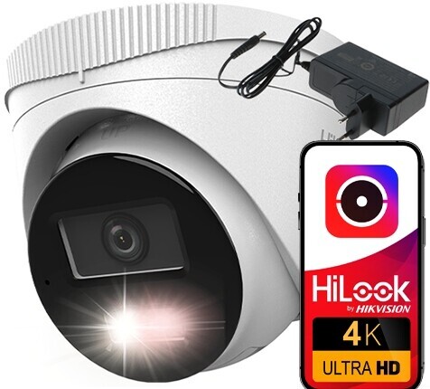 Ip kamera 8Mpx UltraHD Venkovní HiLook Hikvision IPCAM-T8-30DL Napájecí adaptér