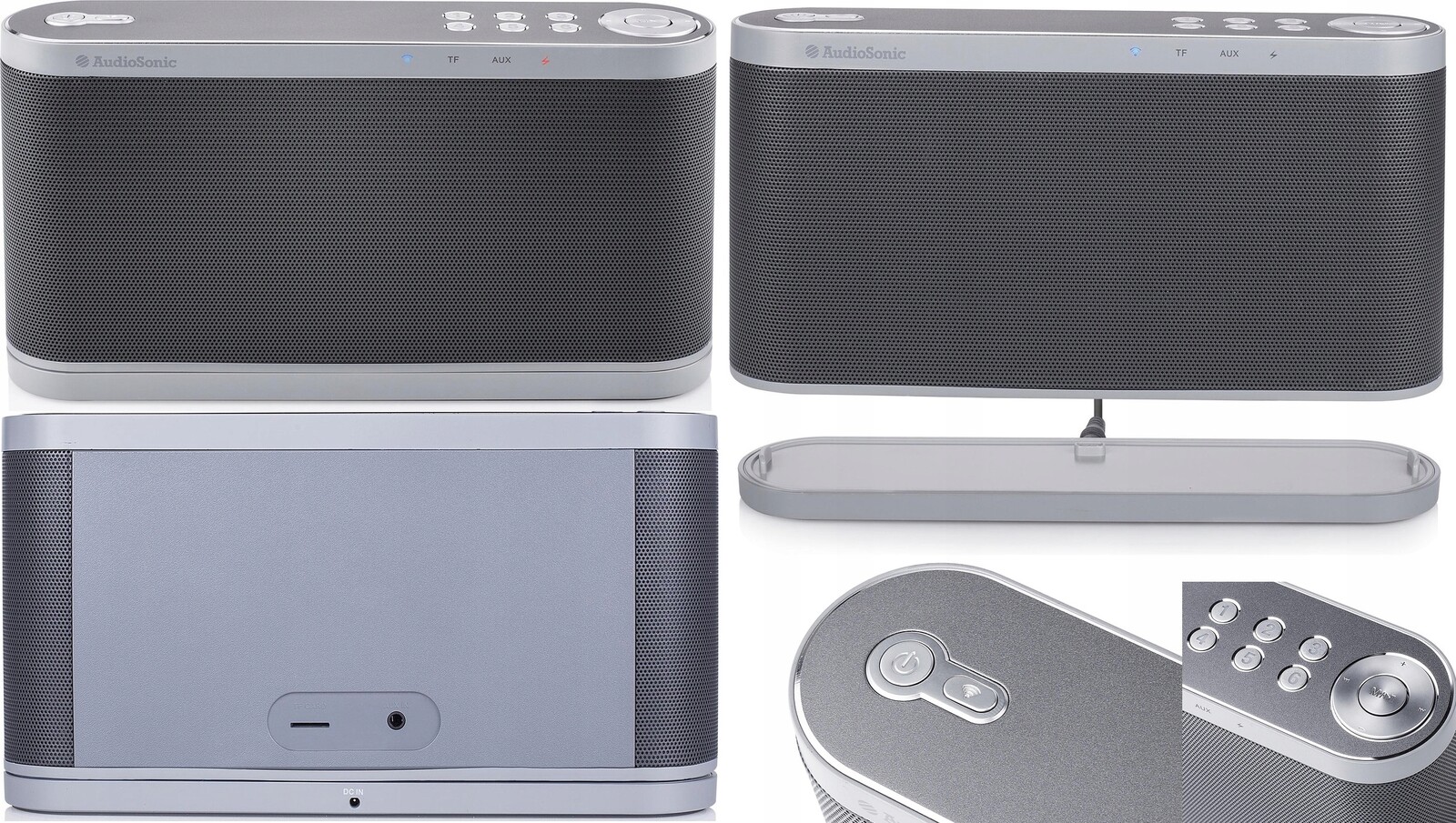 Přenosný Aluminiový Pevný 40W bezdrátový WiFi multiroom reproduktor Party