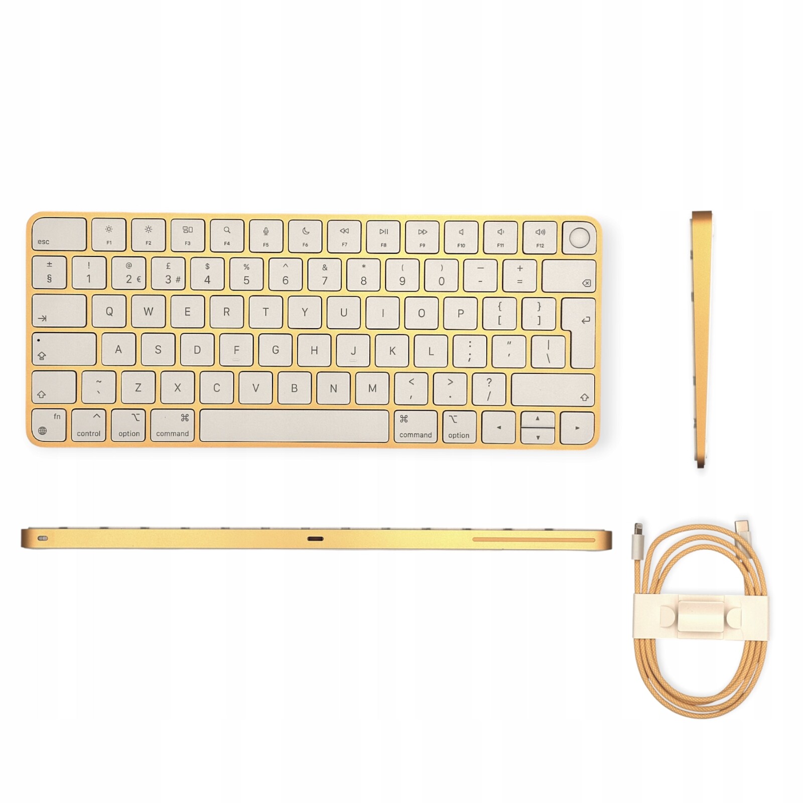 Klávesnice Apple Magic Keyboard s Touch ID, žlutá, Lightning (usb-c)