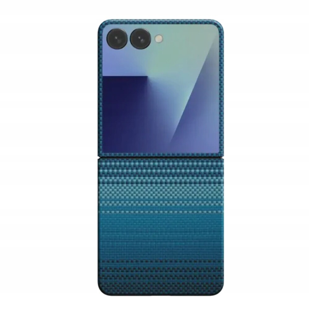 Pouzdro Samsung Galaxy Z Flip7 Pitaka – Ultra tenké, odolné, modré