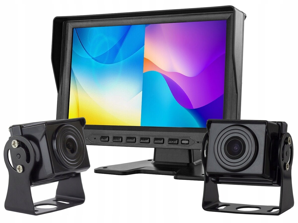 Monitor do auta LCD 9 palců 4pin s funkcí záznamníku 12V 24V a