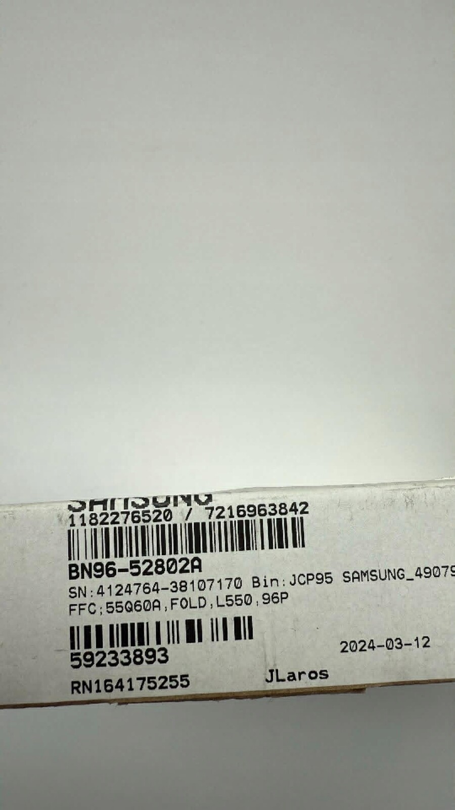 Kabel Ffc pro zařízení Samsung BN96-52802A Maticová páska