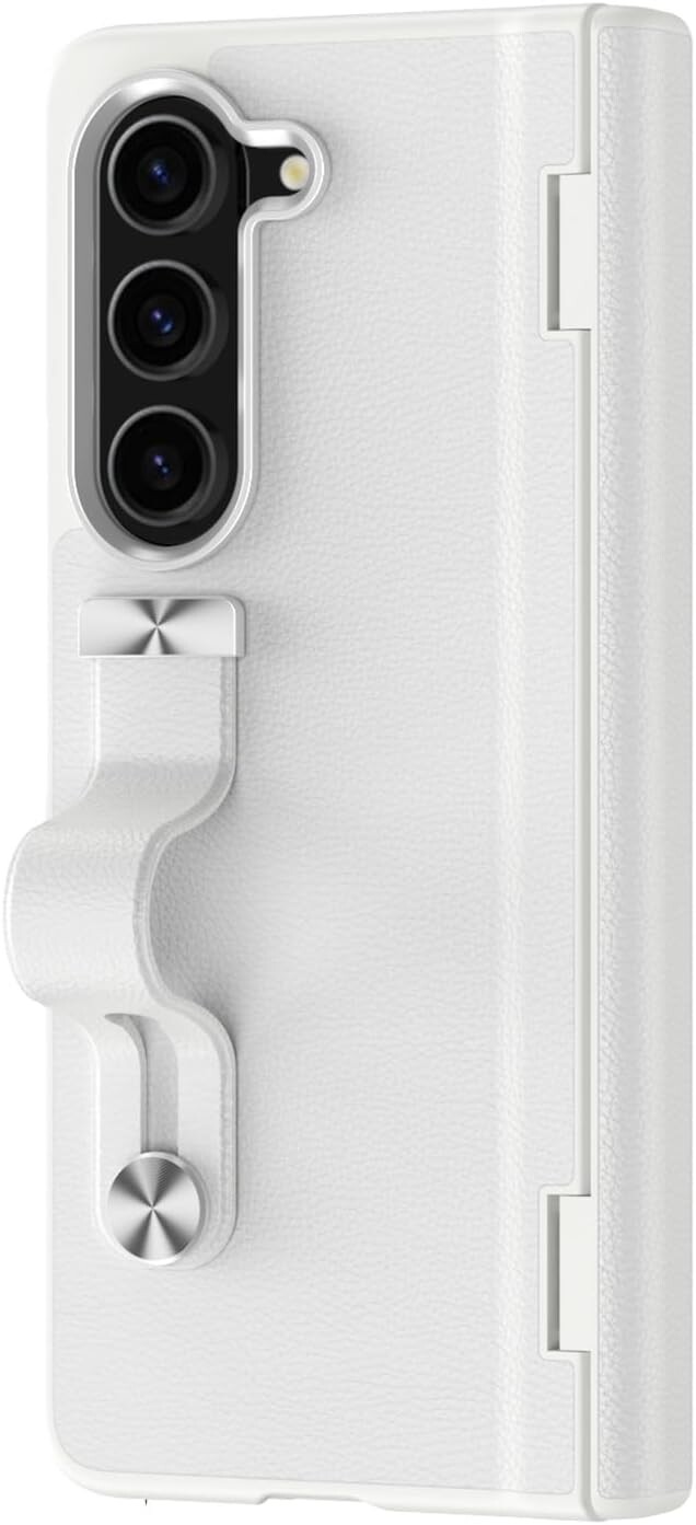 Ninki pouzdro 360 pro Samsung Galaxy Z Fold 6 sklo pásek bílý