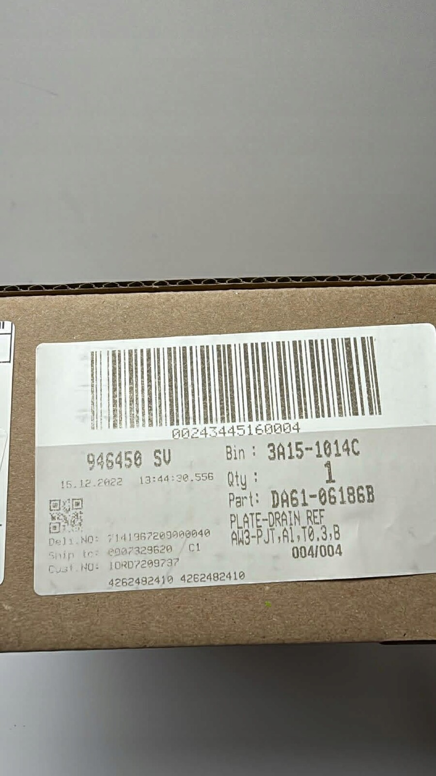 Odkapávací deska pro ledničku Samsung DA61-06186B