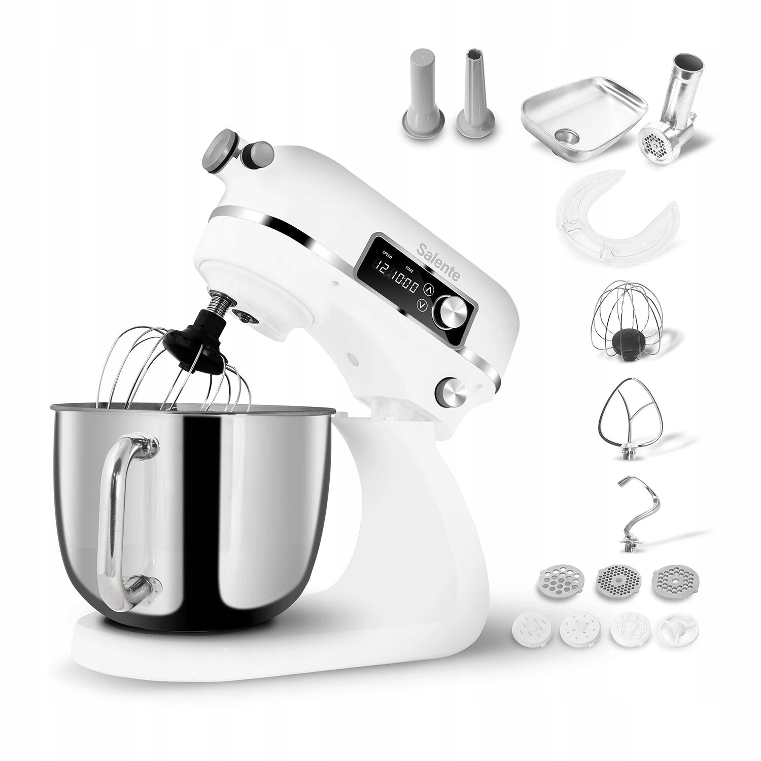 Salente DigiChef+, kuchyňský robot, mísa 6 litrů, celokovový, masomlýnek