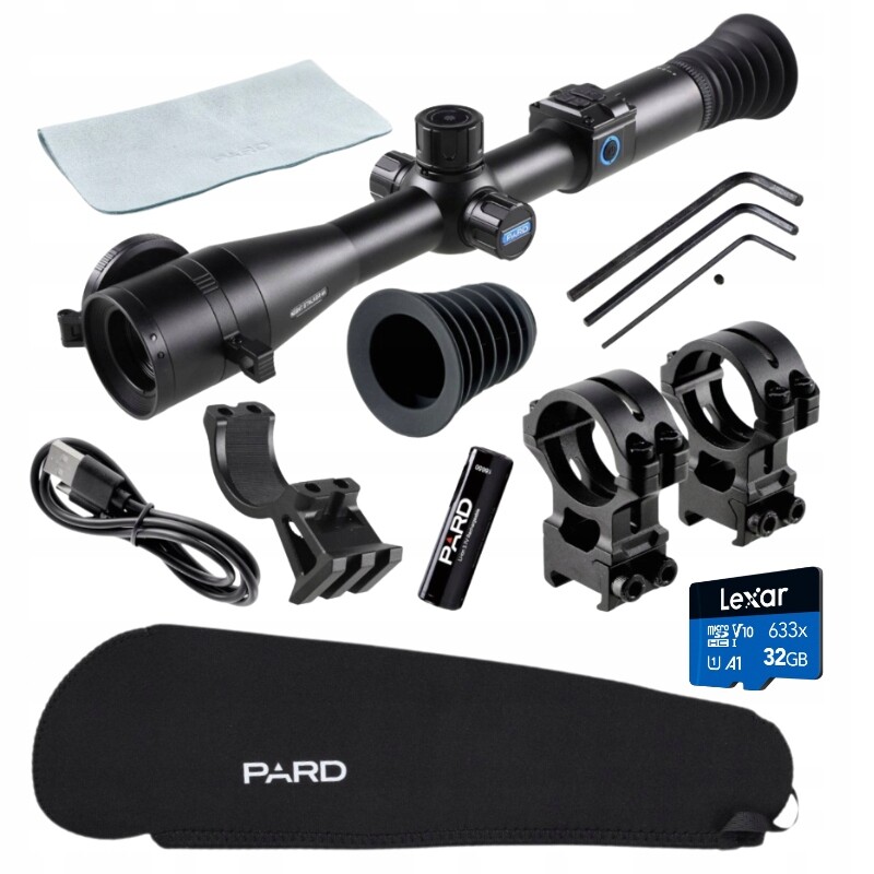Zaměřovač pro noční vidění Pard Night Stalker 4K NS4-70 mm, sada s paměťovou kartou